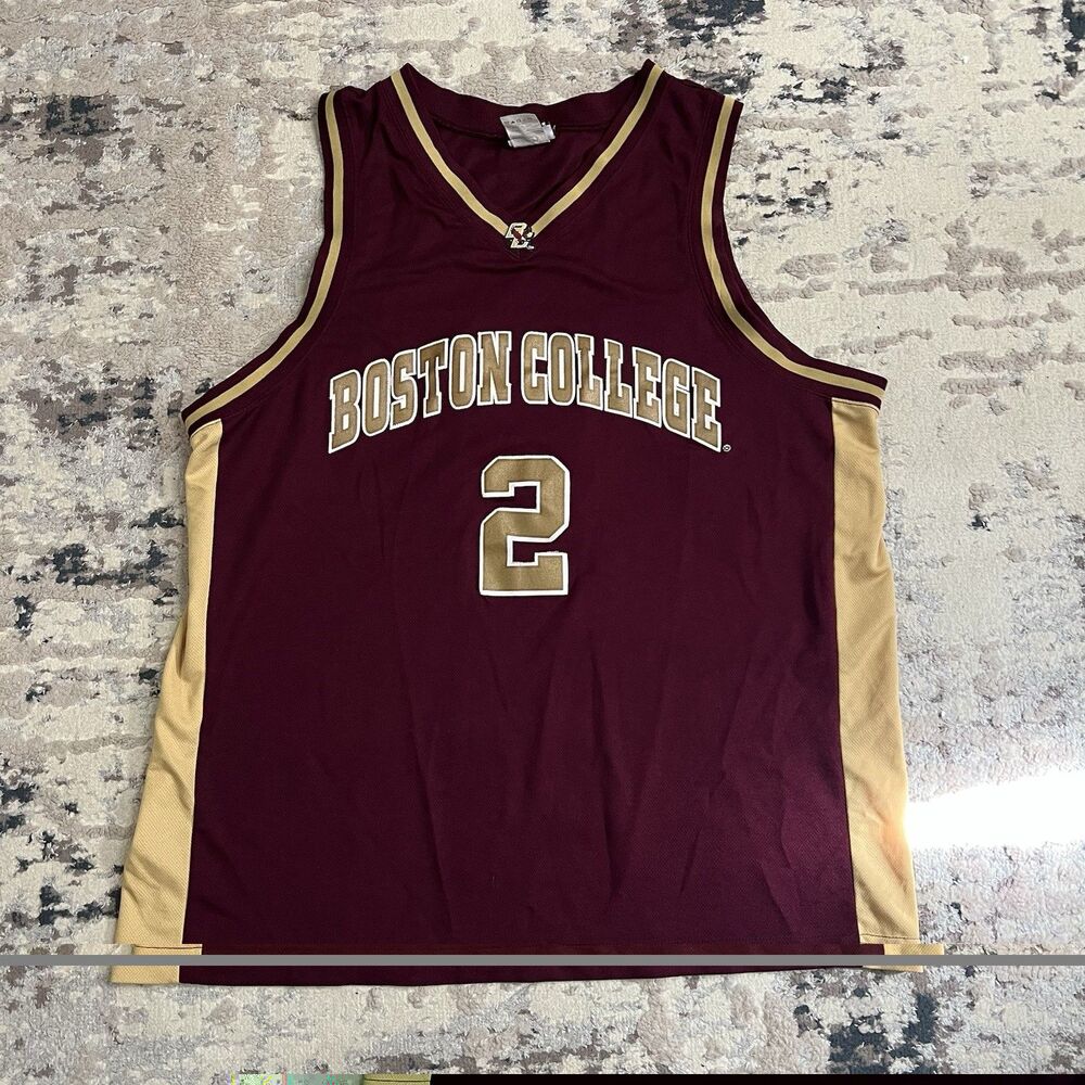 VINTAGE THROWBACK Boston College Eagles Stitched Basketball Jersey #2 Mens XL